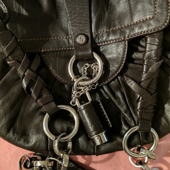 Brown leather designer purse - Picture 7 of 8